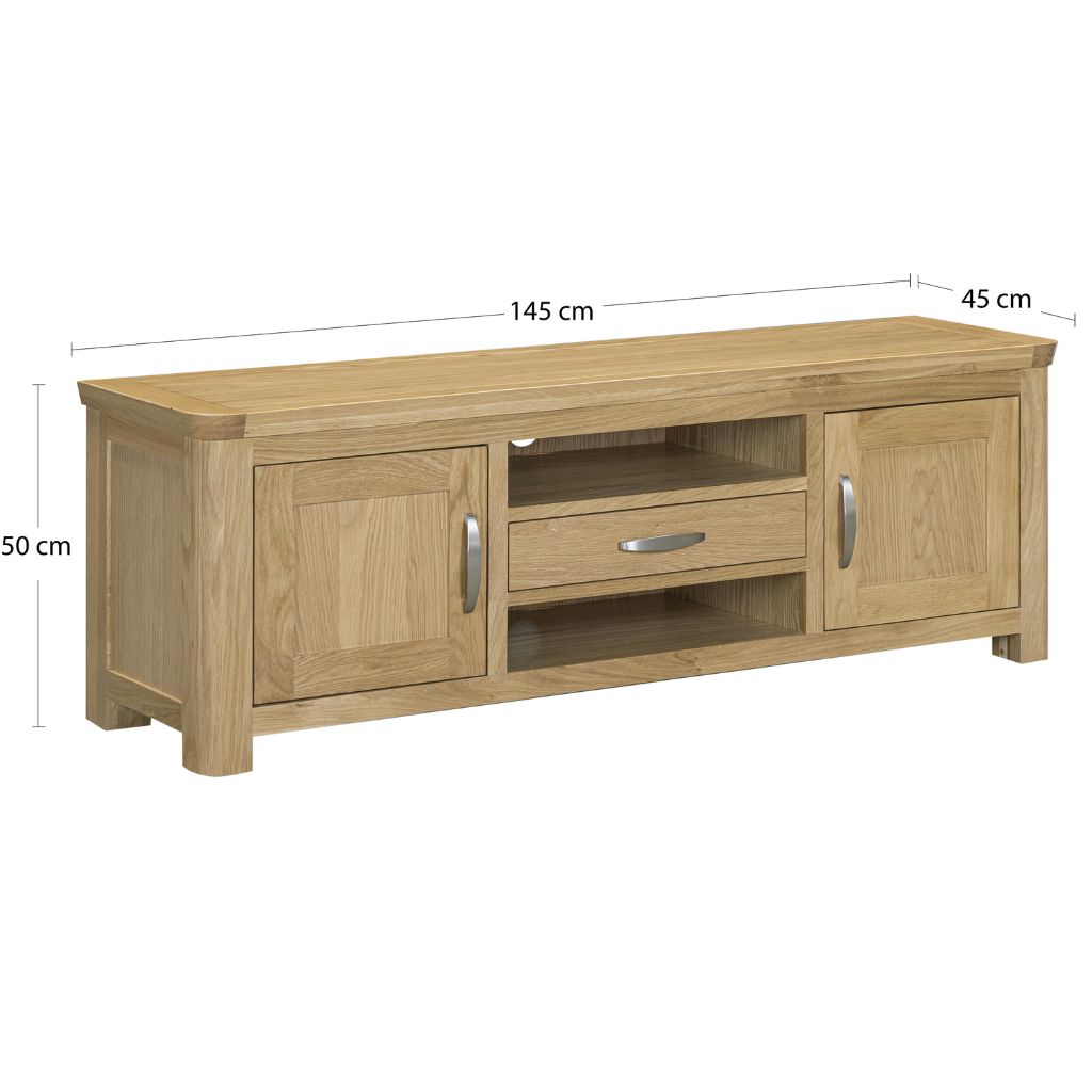 Exact dimensions of the Treviso large tv unit.