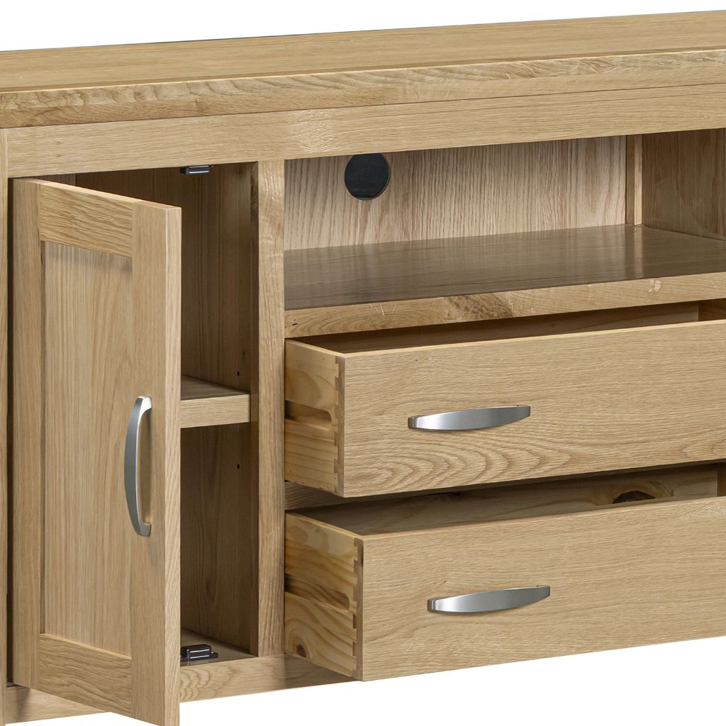 ample storage for all your needs and beautiful silver handles.