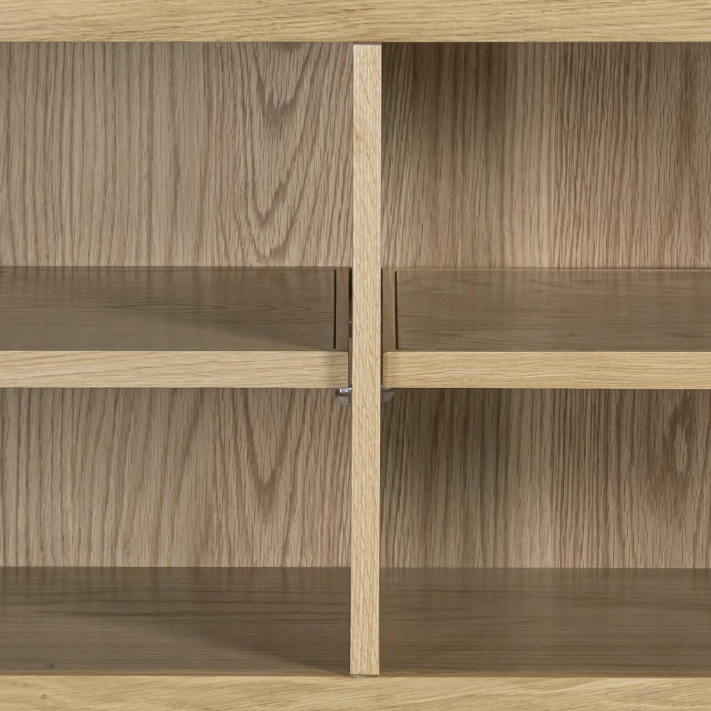 The Treviso has 3 different height options for the shelves allowing you to get the perfect fit
