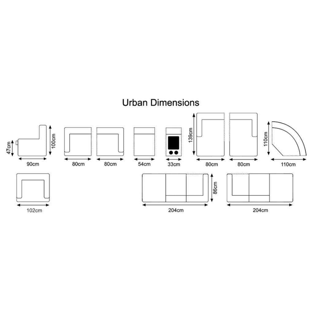 Urban Sofa Dimensions