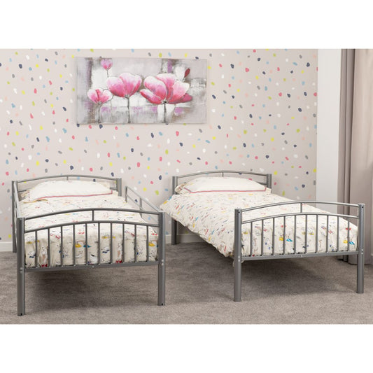 Ventura Silver 3' Bunk Bed 2 Beds