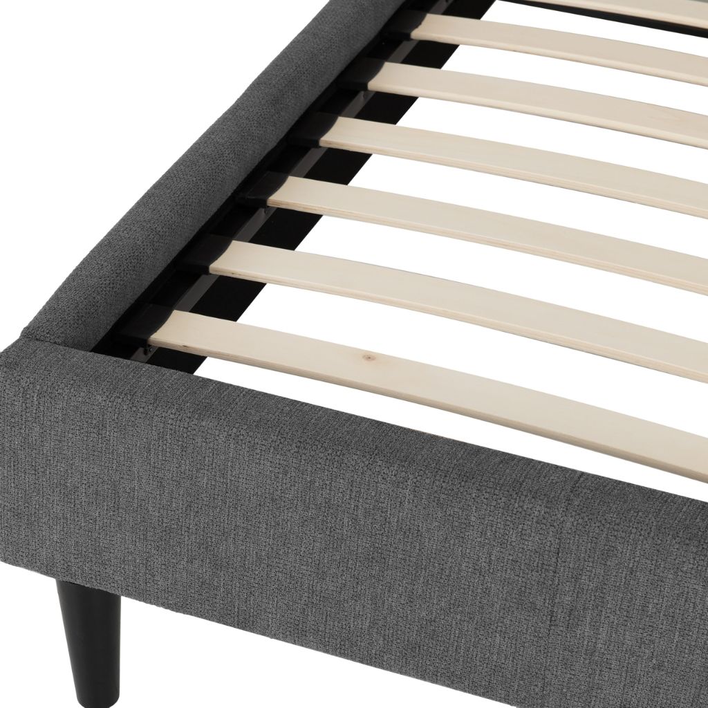 Verona Grey Fabric Bedframe Edge