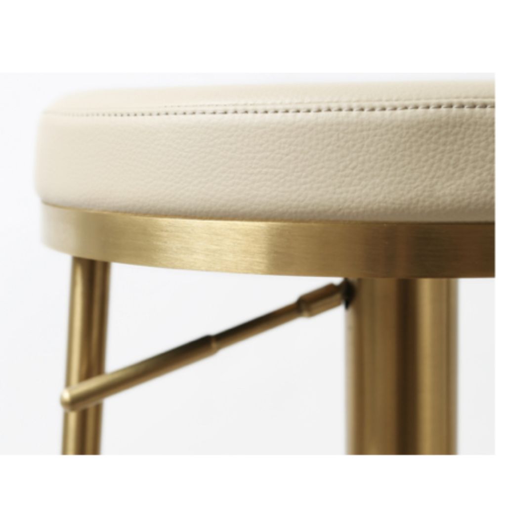Vibe Gold Barley PU Bar Stool Seat