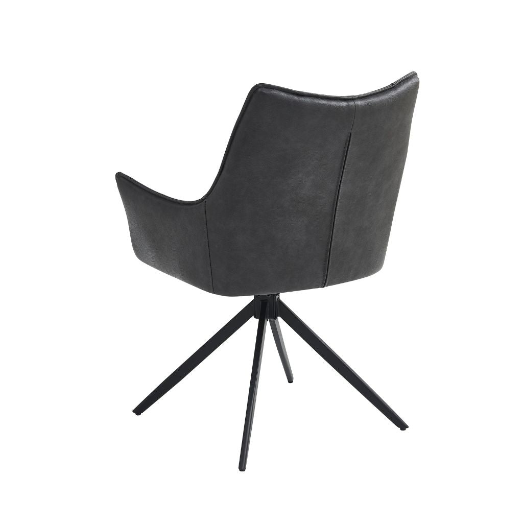 Viti Charcoal Dining Chair Back