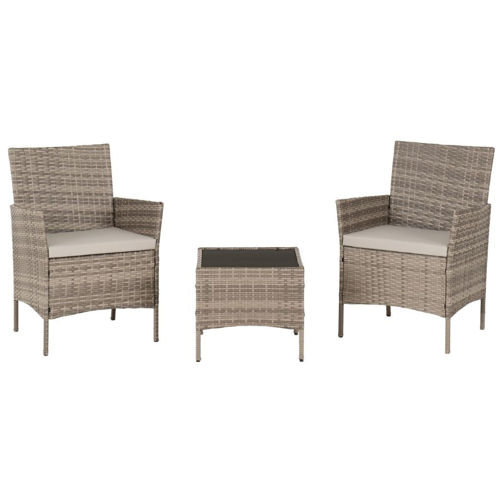 Willow Rattan 3 Piece Garden Set