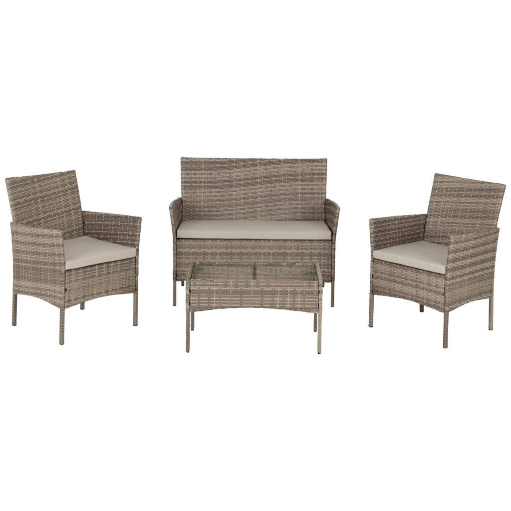 Willow 4 Piece Rattan Garden Set