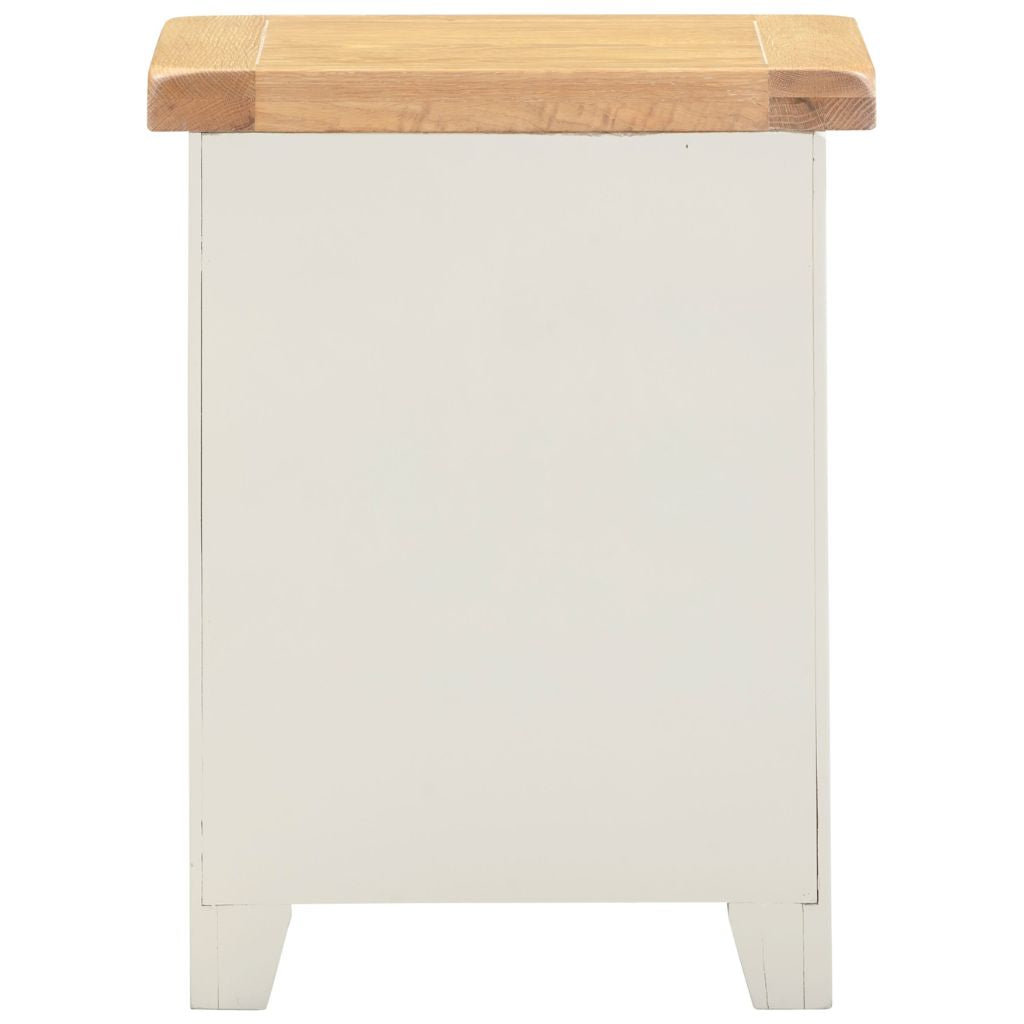 Windsor Ivory 3 Drawer Bedside Back