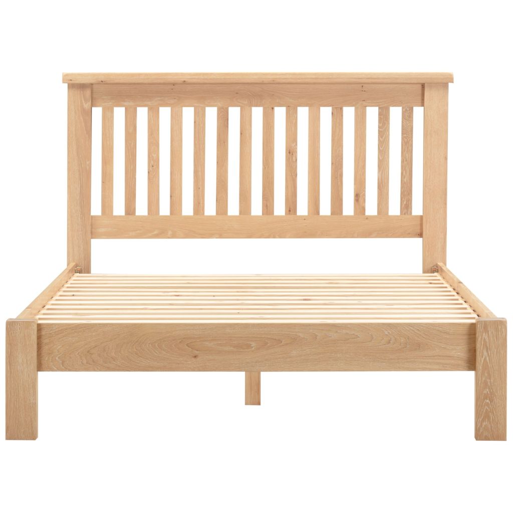 Windsor Natural Oak 4ft 6in Low End Bedframe Front