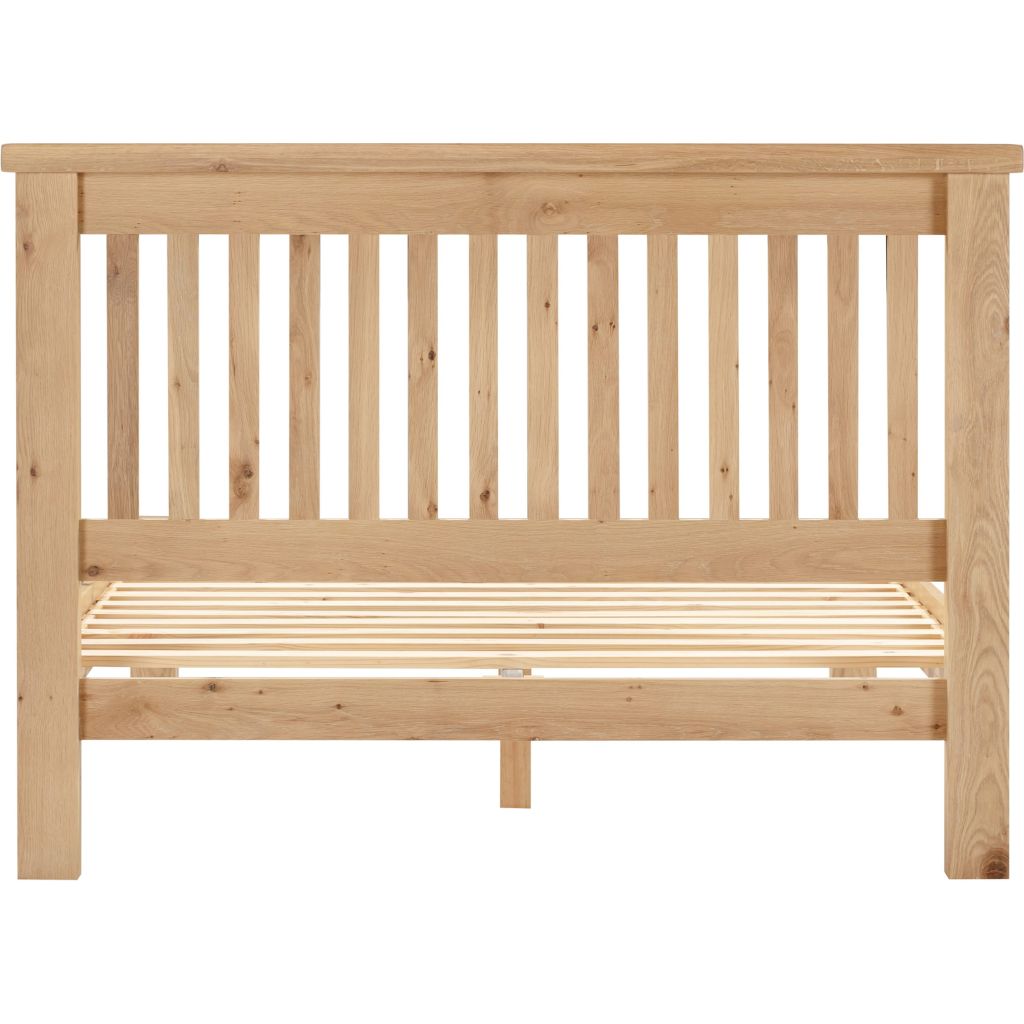 Windsor Natural Oak 4ft 6in Low End Bedframe Back