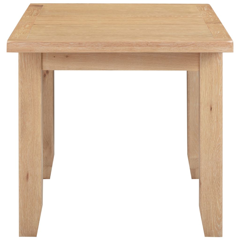 Windsor Natural Oak 1.2m Extending Dining Table Side