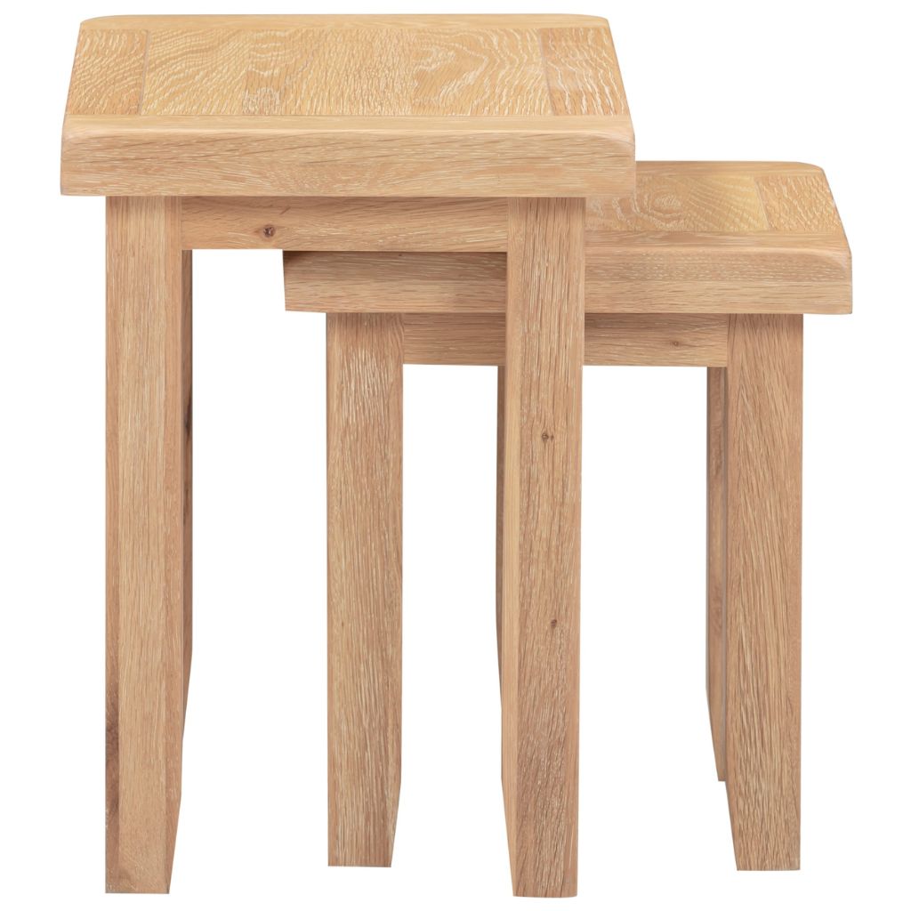 Windsor Natural Oak Nest of 2 Tables Side