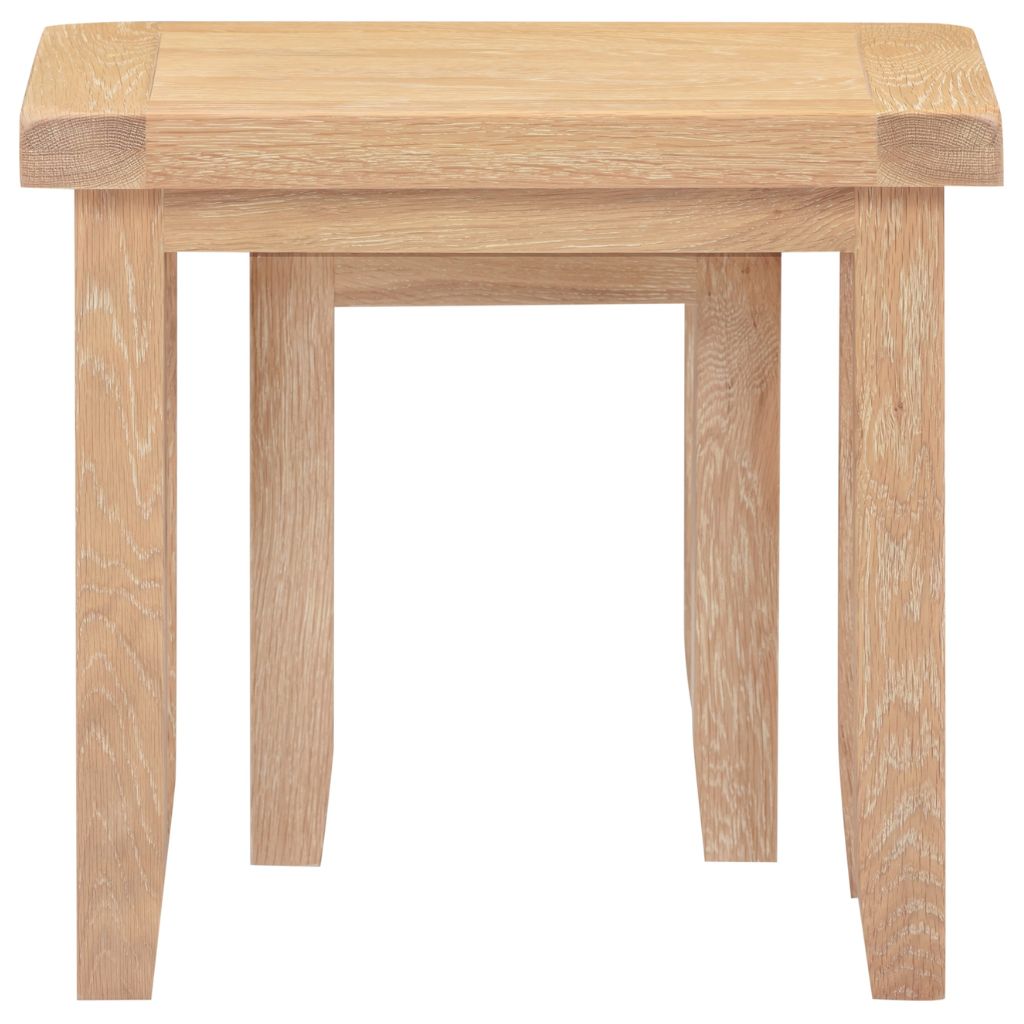 Windsor Natural Oak Nest of 2 Tables Back