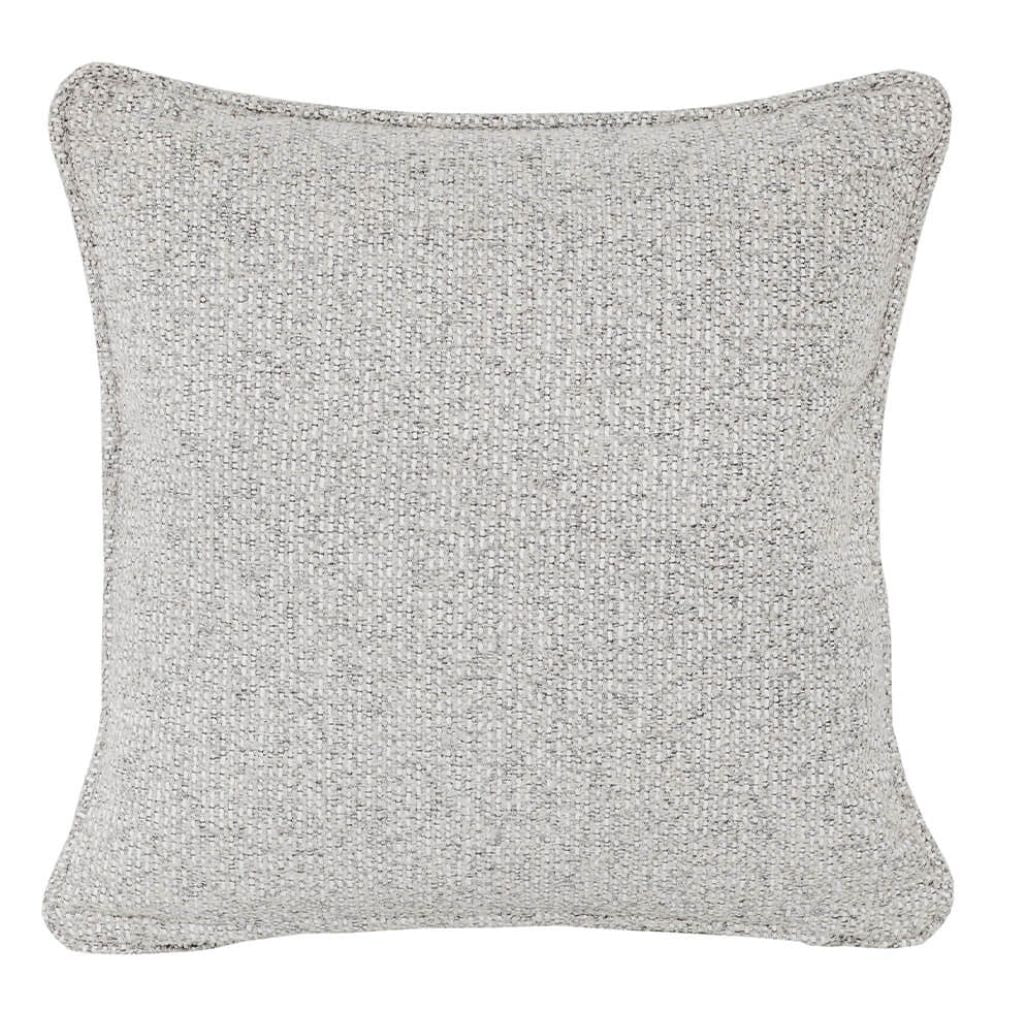Textured gray cushion on a white background