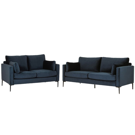 Wren Navy 3+2 Sofa Set