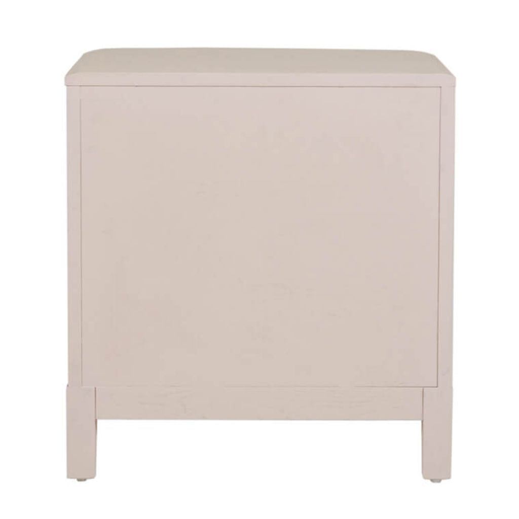 Zahra Cream Bedside Table Back
