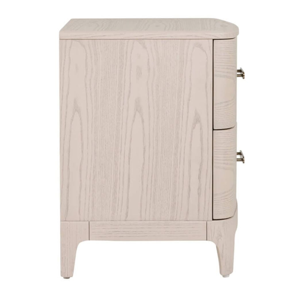 Zahra Cream Bedside Table Side