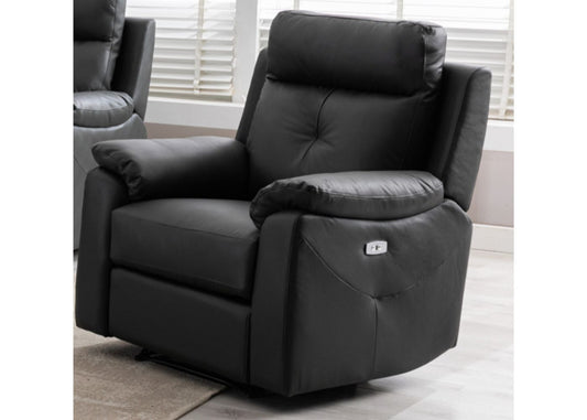 Milano Leather Full Electric Reclining Range in Anthracite by Annaghmore