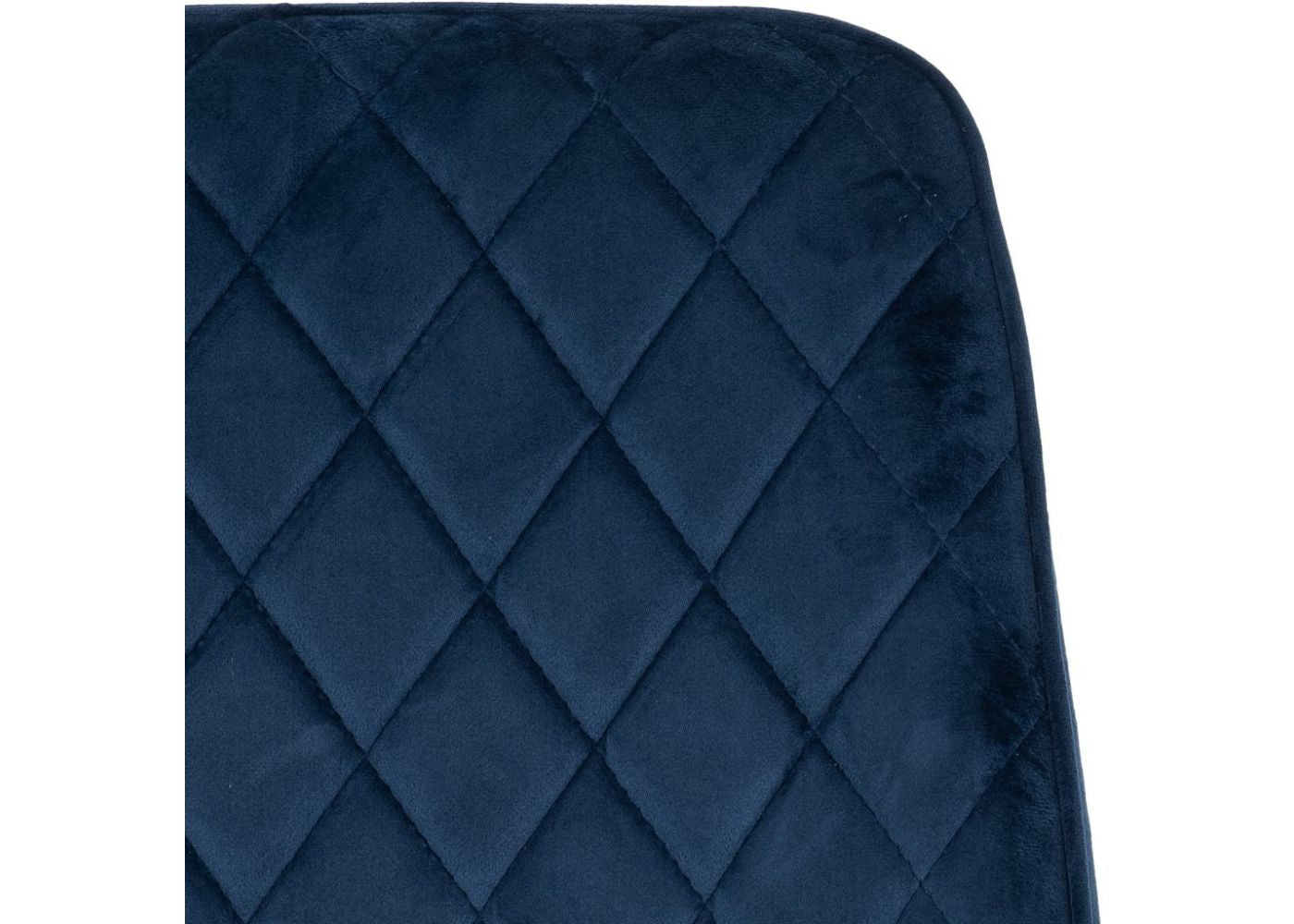 Sapphire Blue Velvet Avery Dining Chairs by Wholesale Beds & Furniture Close Up