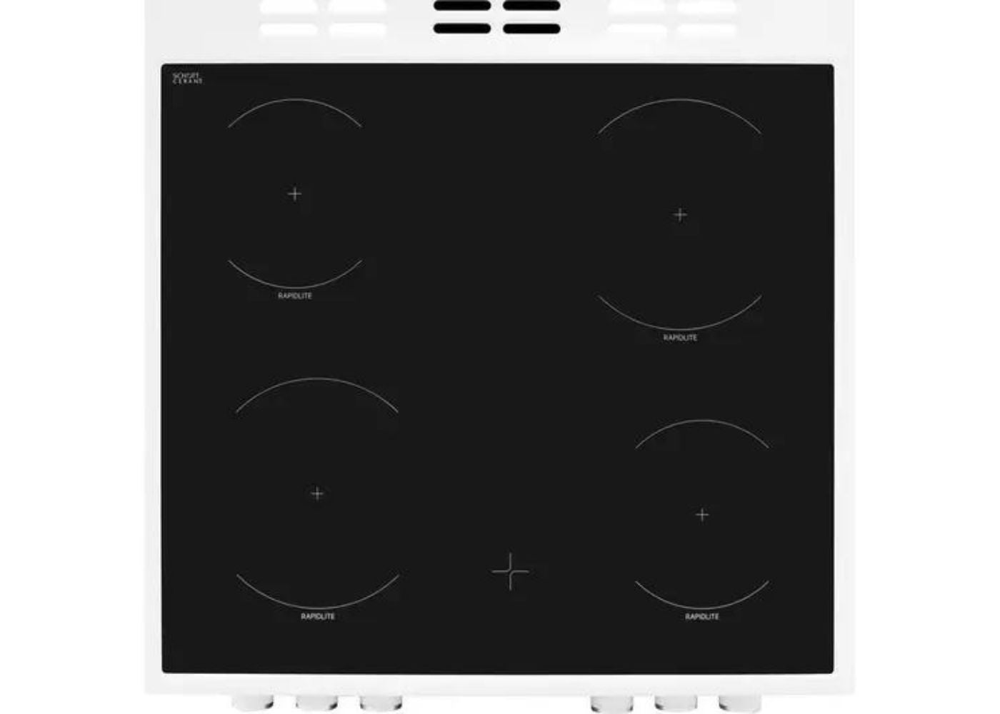 Beko KDC653W Freestanding Double Oven Electric Cooker Hob