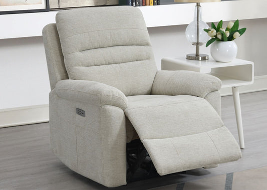 Belford Electric Reclining Sofa Range in Beige by Annaghmore