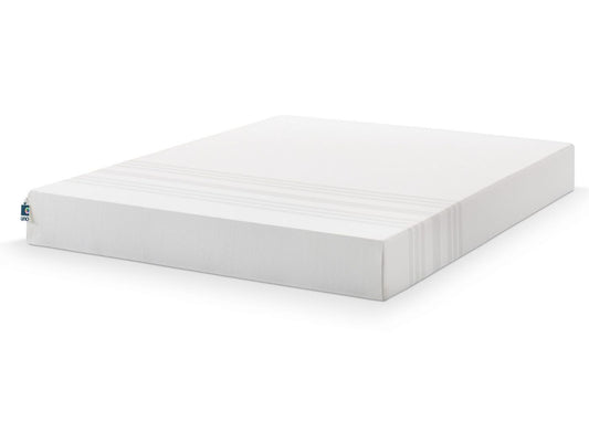 white foam mattress with removable cover