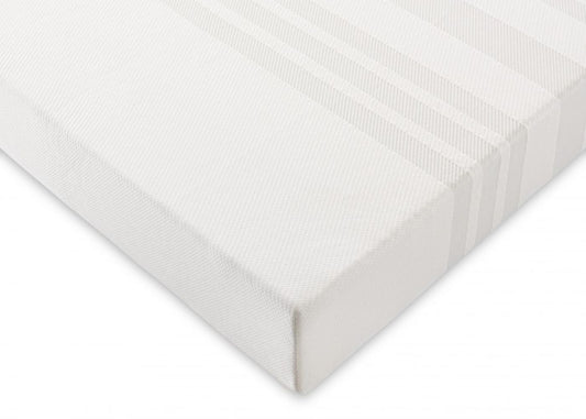 white foam mattress with removable cover