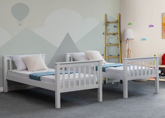 Casper Bunk Bed in Grey by Sweet Dreams Singles