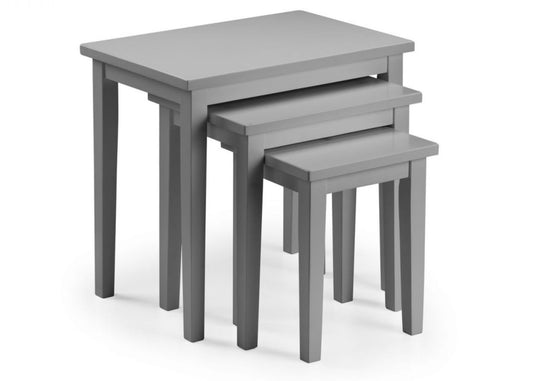 Cleo Grey Nest of Tables by Julian Bowen