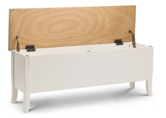 Davenport Ivory Storage Bench by Julian Bowen