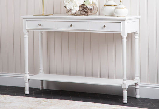 Delta White Large Console