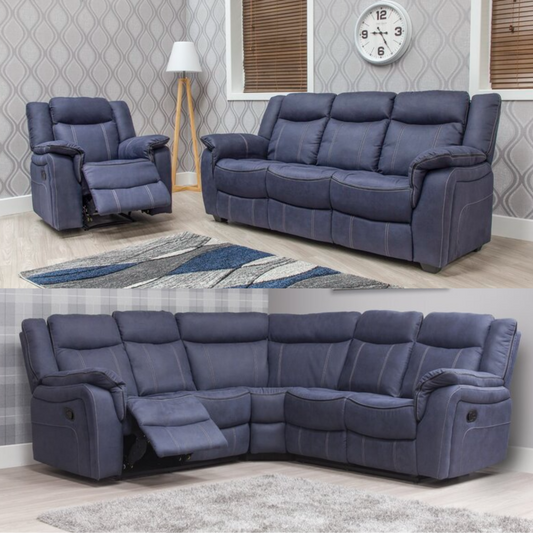 Brooklyn Fabric Sofa Range by SofaHouse Denim