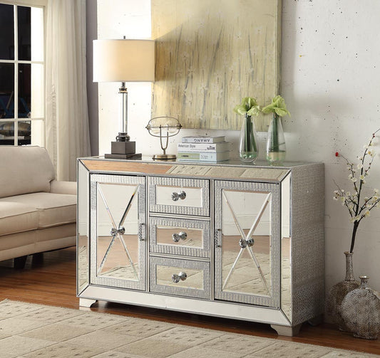 Sofia 3 Drawer Mirrored Sideboard by Derrys