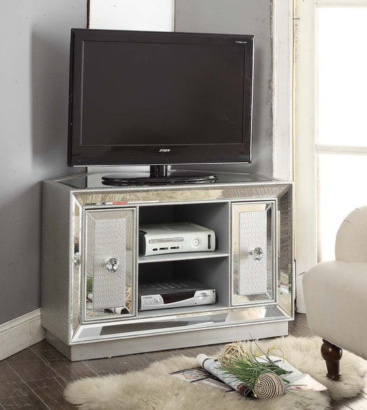 Sofia Mirrored Corner TV Unit by Derrys