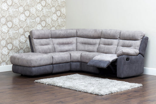 Dillon Smoke Grey Corner Sofa by Sofahouse (Customizable)