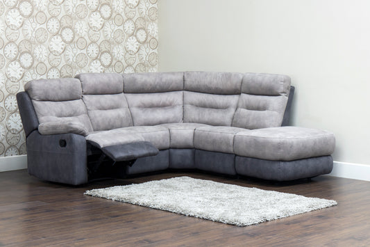 Dillon Smoke Grey Corner Sofa by Sofahouse (Customizable)