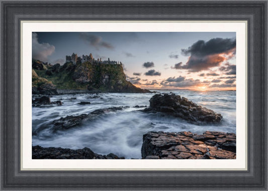 Dunluce Castle Early Spring Sunset Framed Picture by Artsource