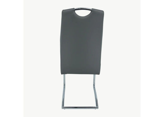 Elena Dark Grey PU Dining Chair by Balmoral Back