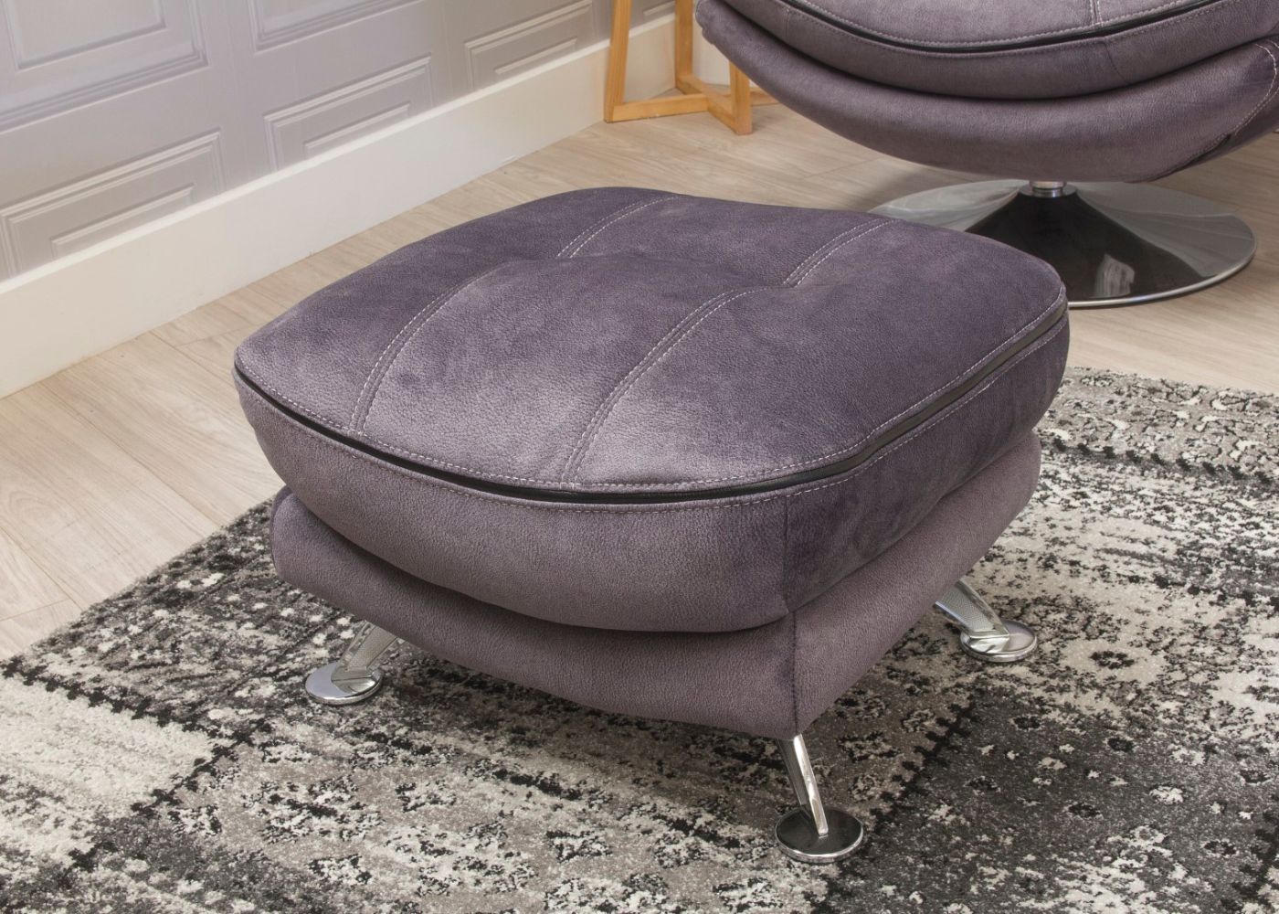 The range grey pouffe online