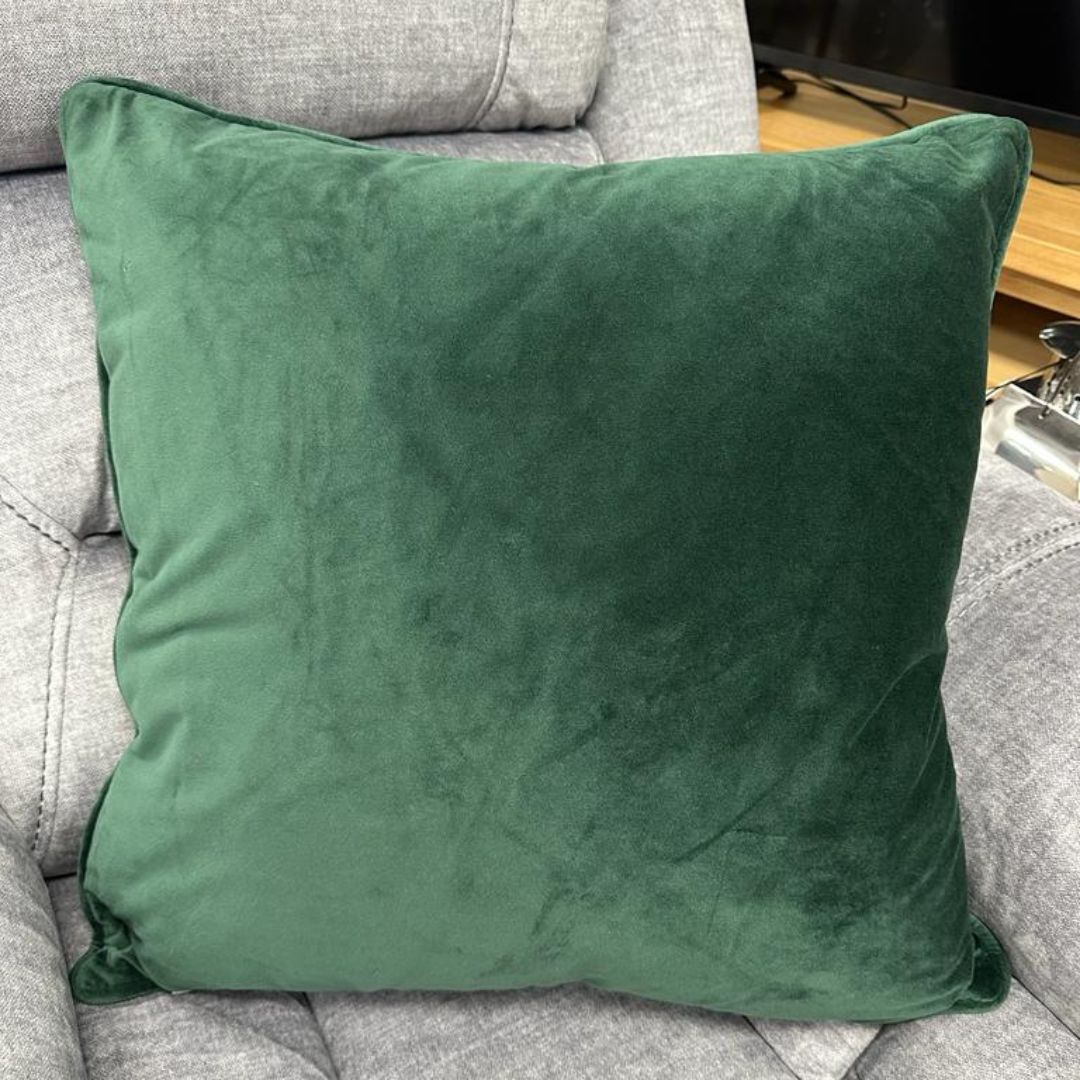 Velvet Green Cushion Sofa