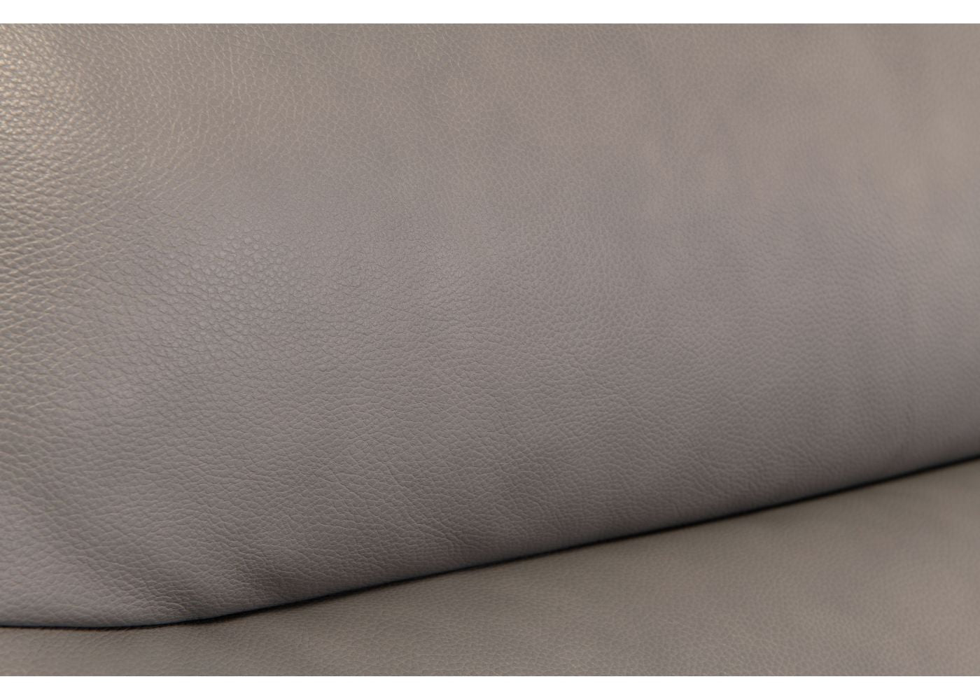 Havarti Italian Leather Electric Reclining Sofa Range in Grey Close Up