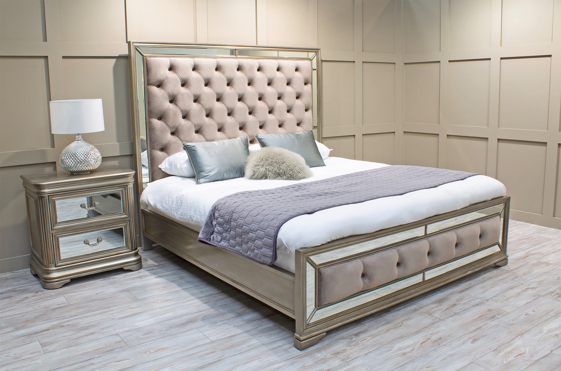 Jessica 6ft (Super King) Bedframe by Vida Living Angle Room