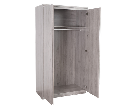 Jupiter Grey Oak Wardrobe by Julian Bowen