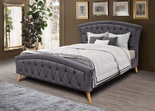 Kingston 5ft (KINGSIZE) Grey Bed by GIE