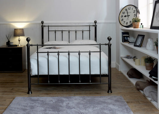 Libra Bedframe with Dual Finials Range by Limelight Front