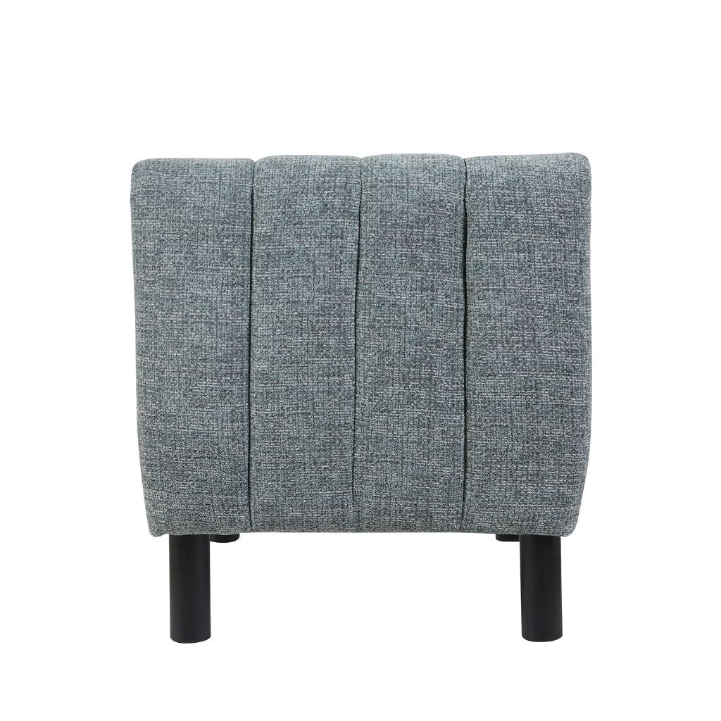 back view highlighting the sophisticated look the vertical channel stitching offers 