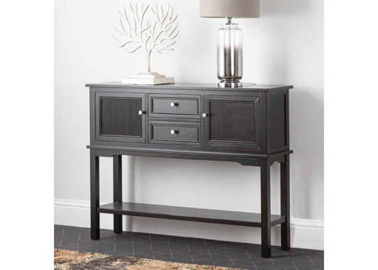 Lindon Black 2-Door 2-Drawer Sideboard by CIMC Room