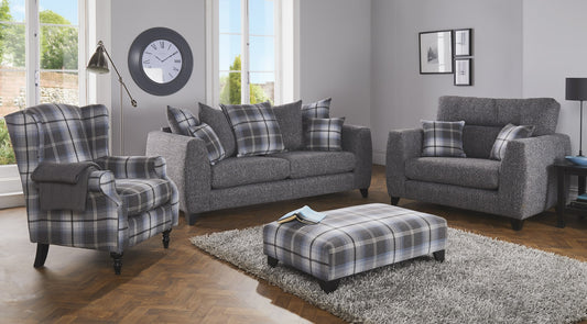 Lisburn Dustin Ash /Tartan Midnight Armchair by Red Rose