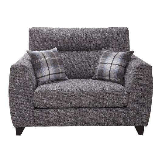 Lisburn Dustin Ash /Tartan Midnight Snuggle Chair by Red Rose