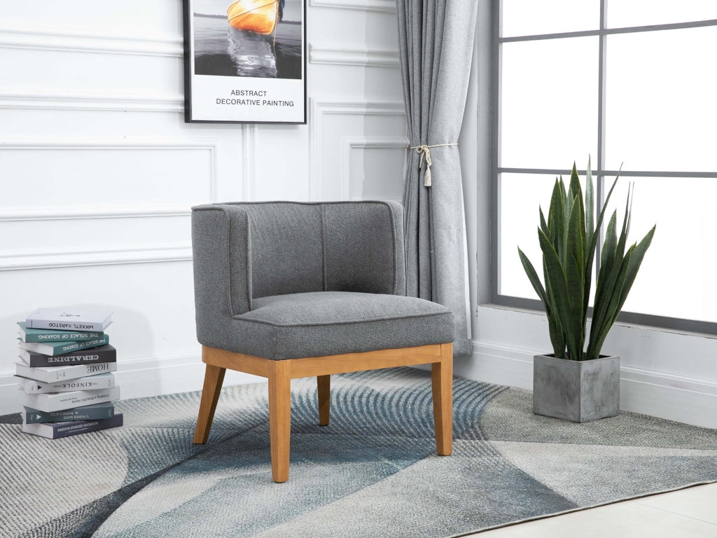 Lucille Herringbone Grey Chair by Annaghmore - Ashgrove Furnishings 