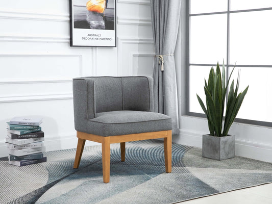 Lucille Herringbone Grey Chair by Annaghmore - Ashgrove Furnishings 